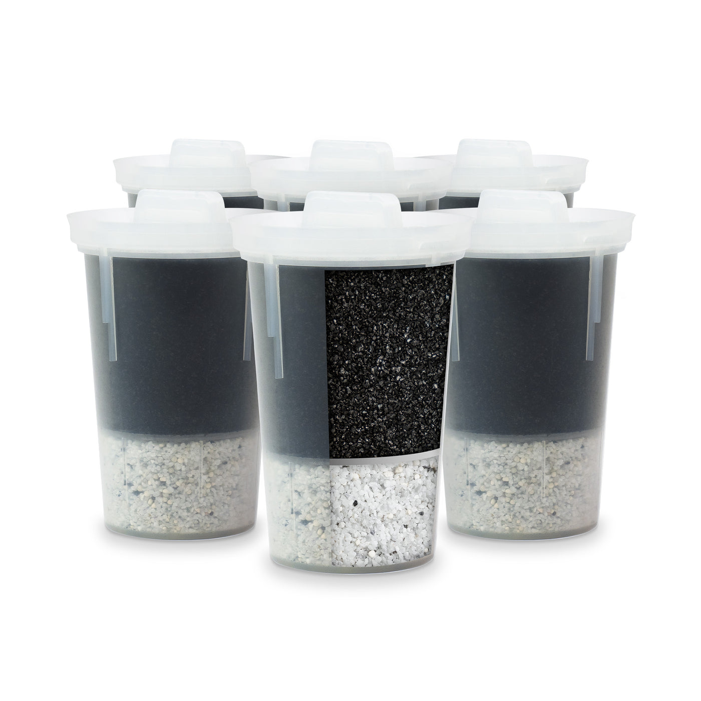 The Santevia MINA Alkaline Pitcher Filters come in a 6 unit value pack#filtration-type_standard