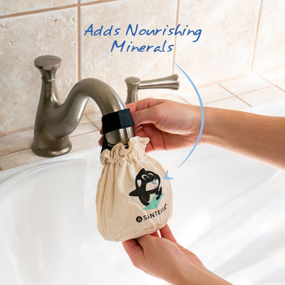The Santevia Bath Filter adds nourishing minerals to bath water